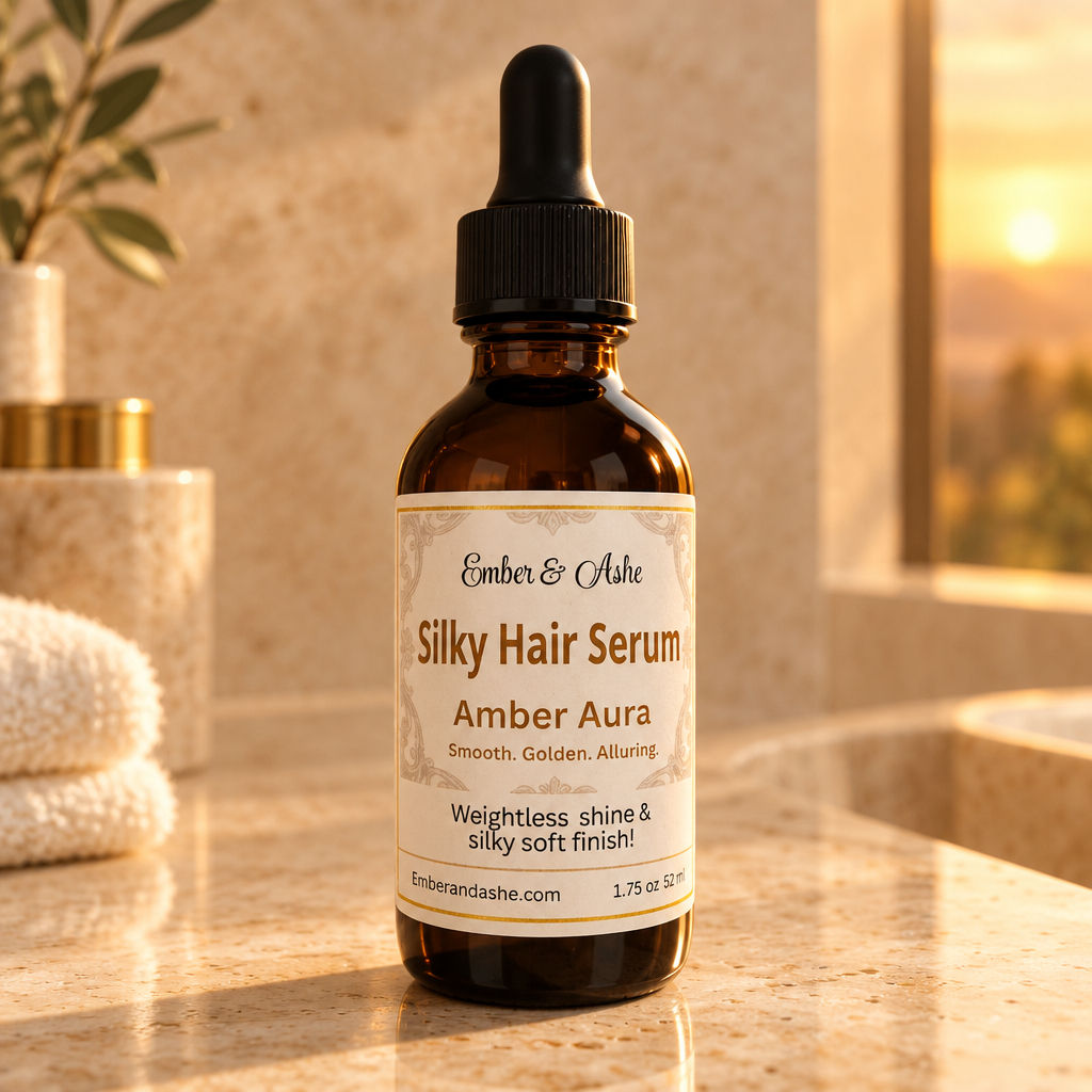 Silky Hair Serum Amber Aura Anti-frizz hair oil great shine