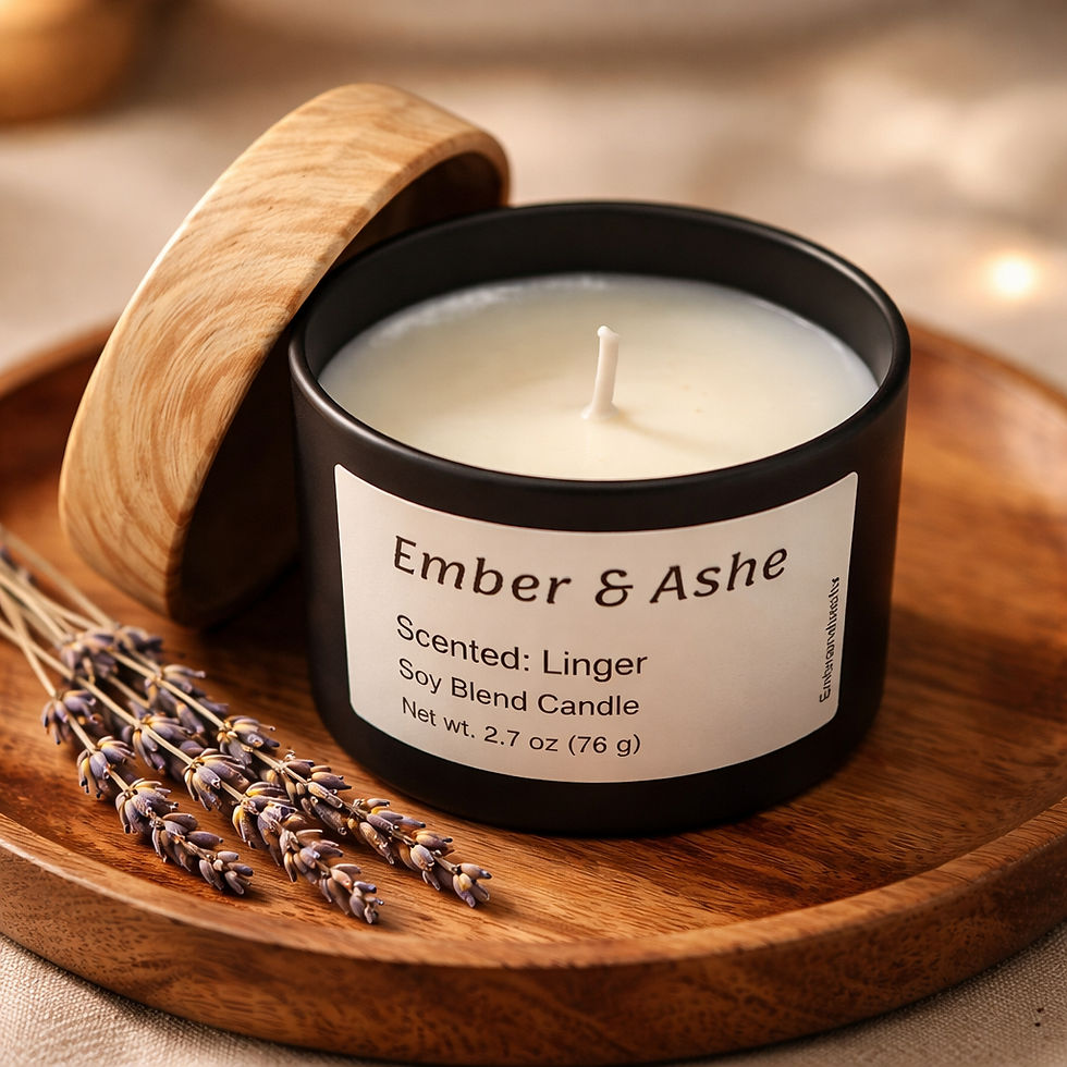 Linger scent candle soy candle
