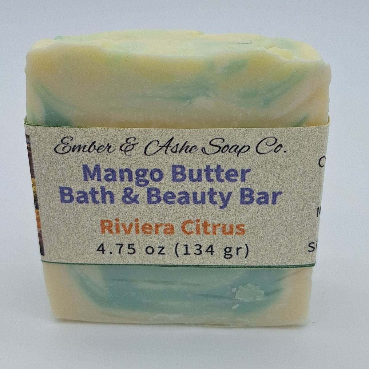 Riviera Citrus Mango Butter Soap Bath & Beauty Bar | Handmade Moisturizing Soap