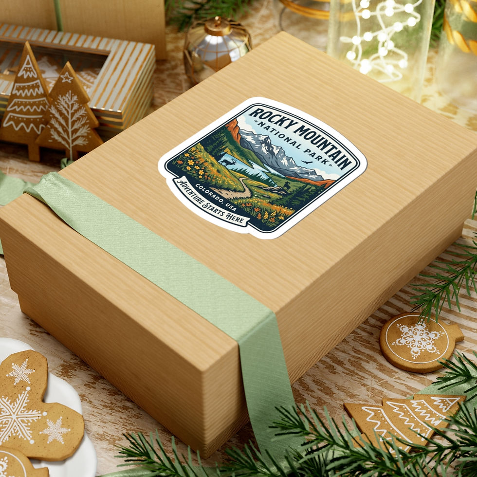 Thumbnail: Rocky Mountain National Park Sticker — 'Adventure Starts Here' Outdoor Decal