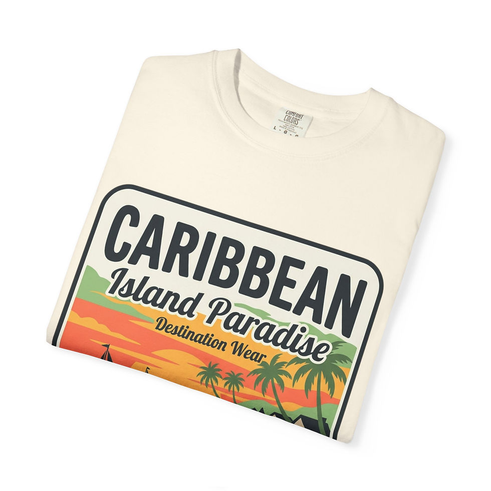 Thumbnail: Caribbean Island Paradise T-Shirt — Sun • Sea • Island Life Vintage Beach Tee