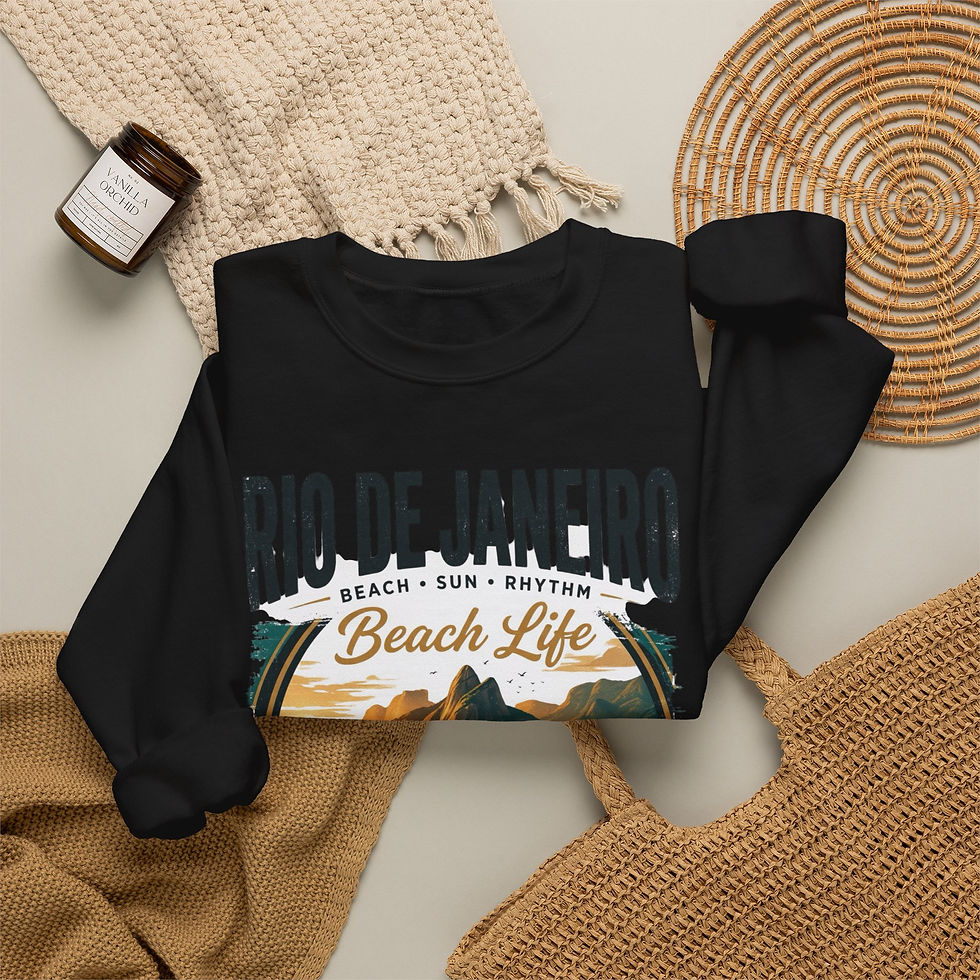 Thumbnail: Rio de Janeiro Beach Life Crewneck Sweatshirt