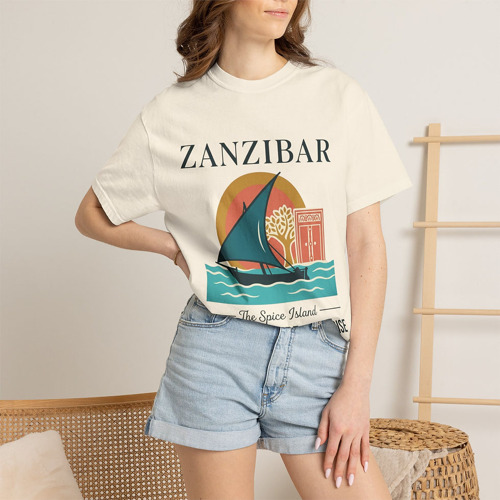 Thumbnail: Zanzibar Travel T-Shirt — The Spice Island Ocean • Culture • Paradise