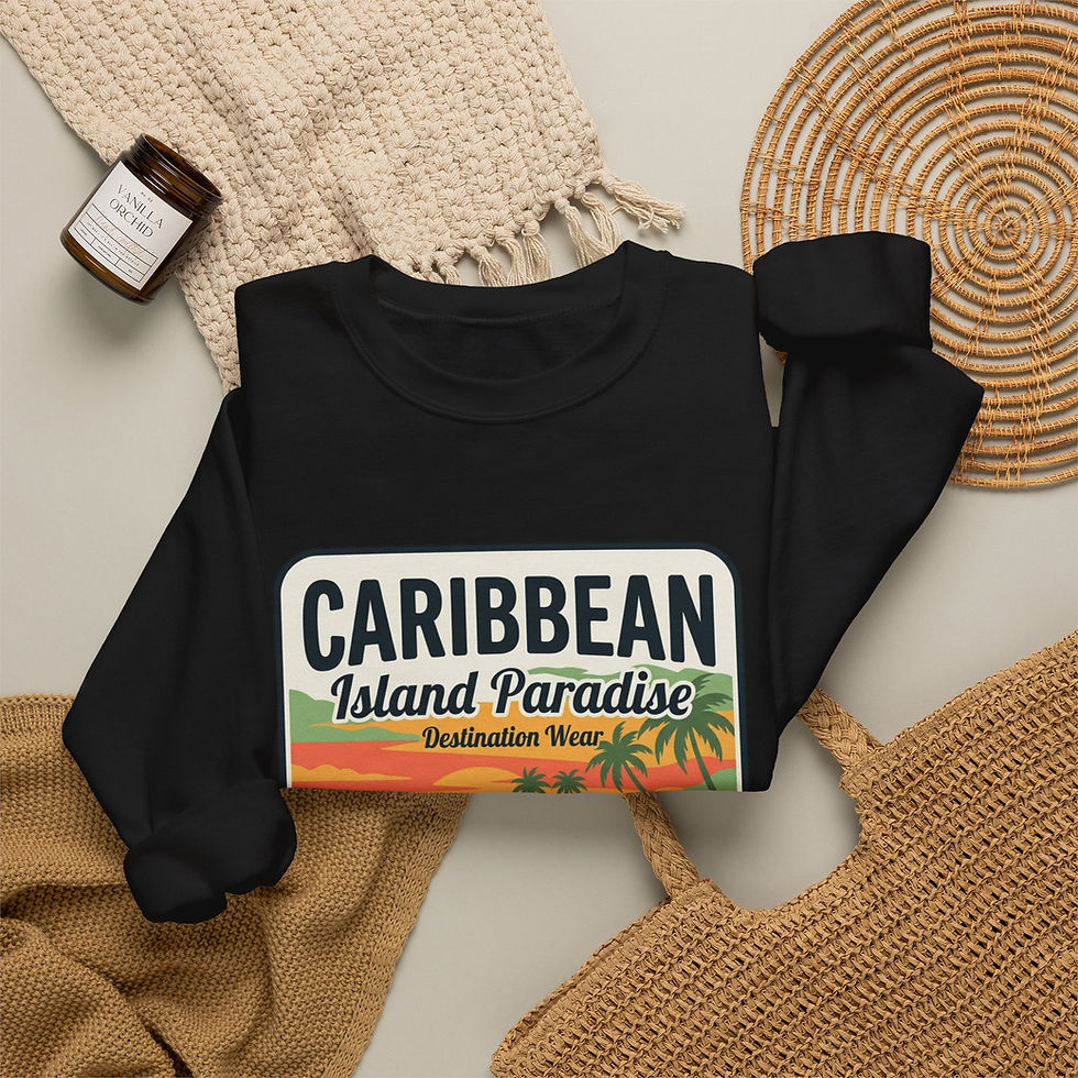Thumbnail: Caribbean Island Paradise Sweatshirt – Sun • Sea • Island Life Crewneck