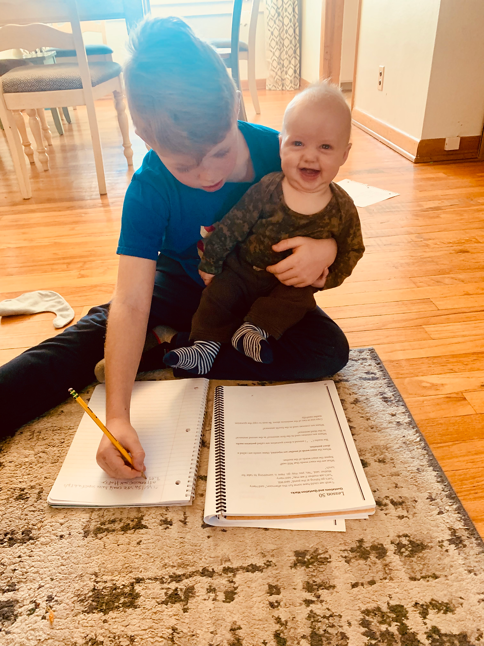 homeschool with a newborn
