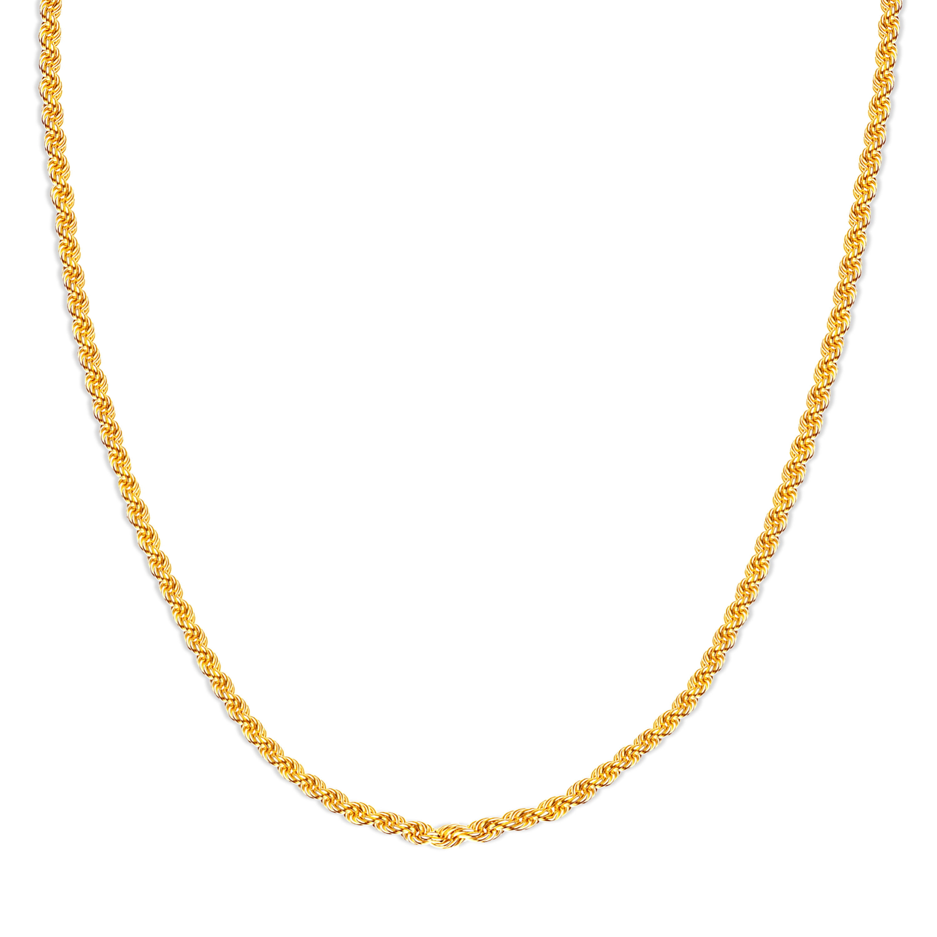 10K Gold Diamond-Cut 3mm 20 inches Halo Chain