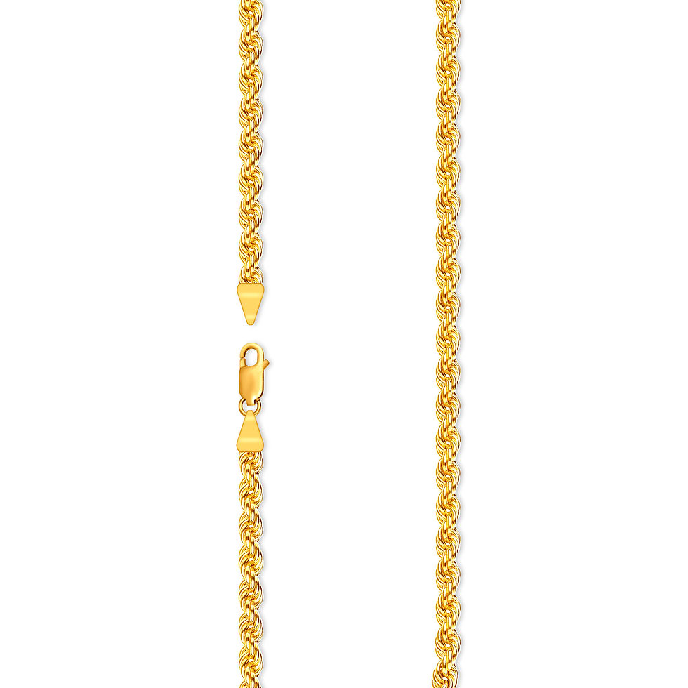 Thumbnail: 10K Gold Diamond-Cut 4mm 26 inches Halo Chain