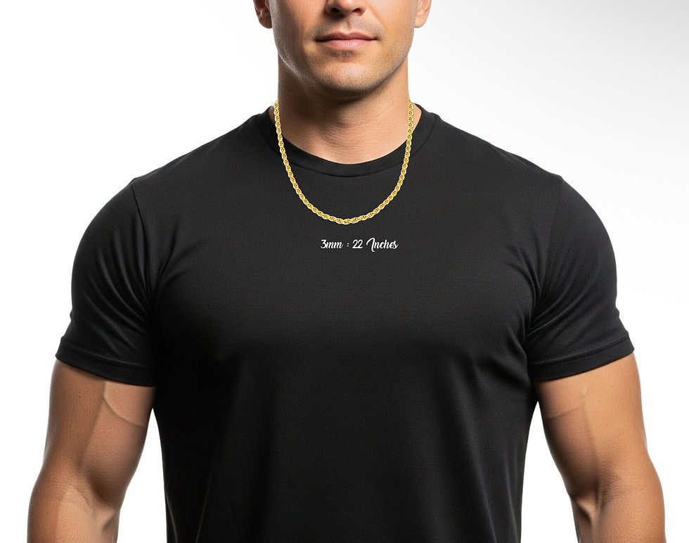 Thumbnail: 10K Gold Diamond-Cut 3mm 22  inches Halo Chain