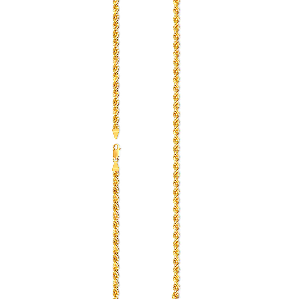 Thumbnail: 10K Gold Diamond-Cut 2.5mm 22 inches Halo Chain