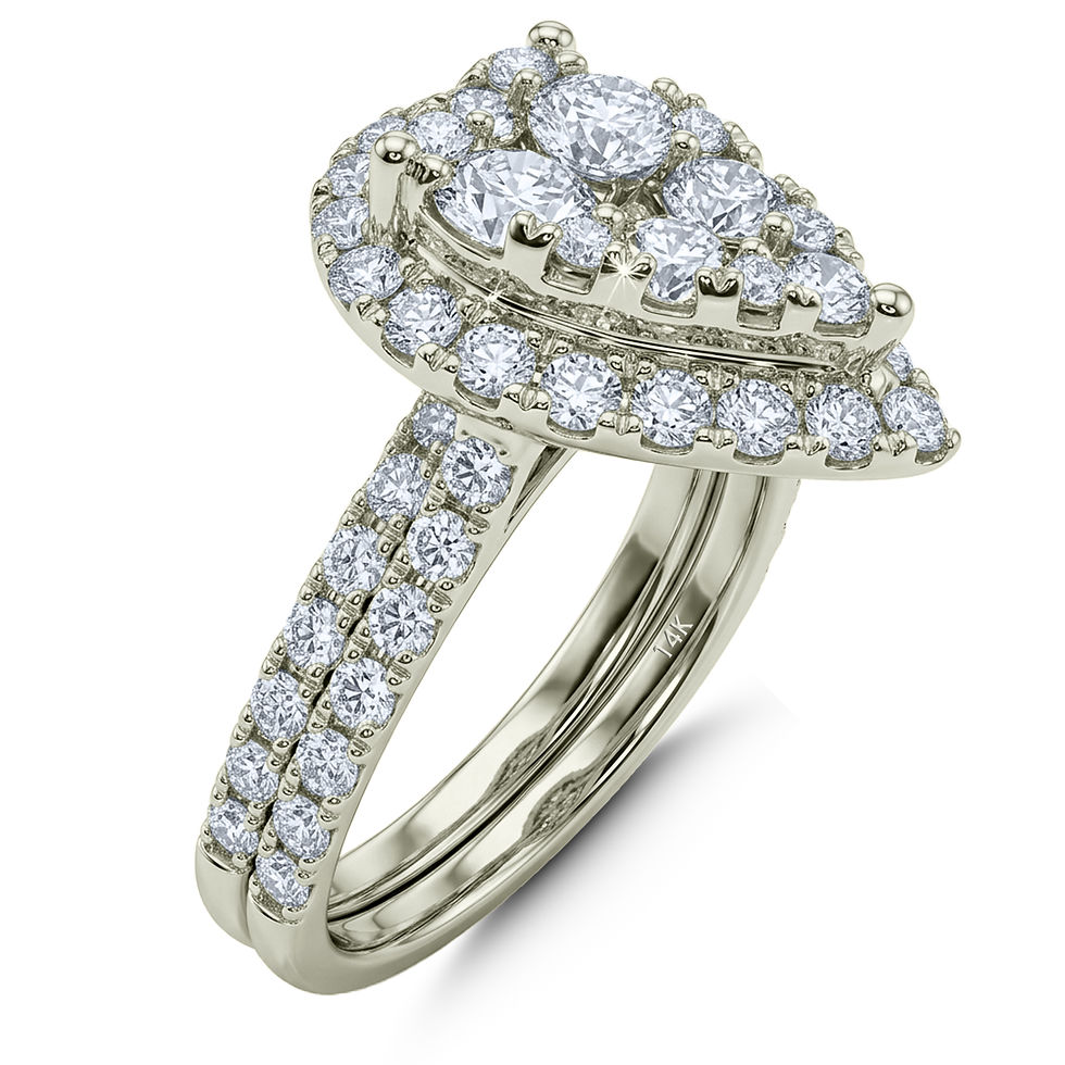 Thumbnail: 14K White Gold Natural Diamond Ring 1.00 CTW VS-SI Women's Ring.