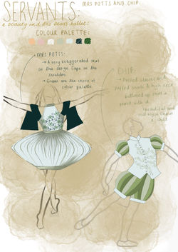 Mrs Potts and Chip Initial Design