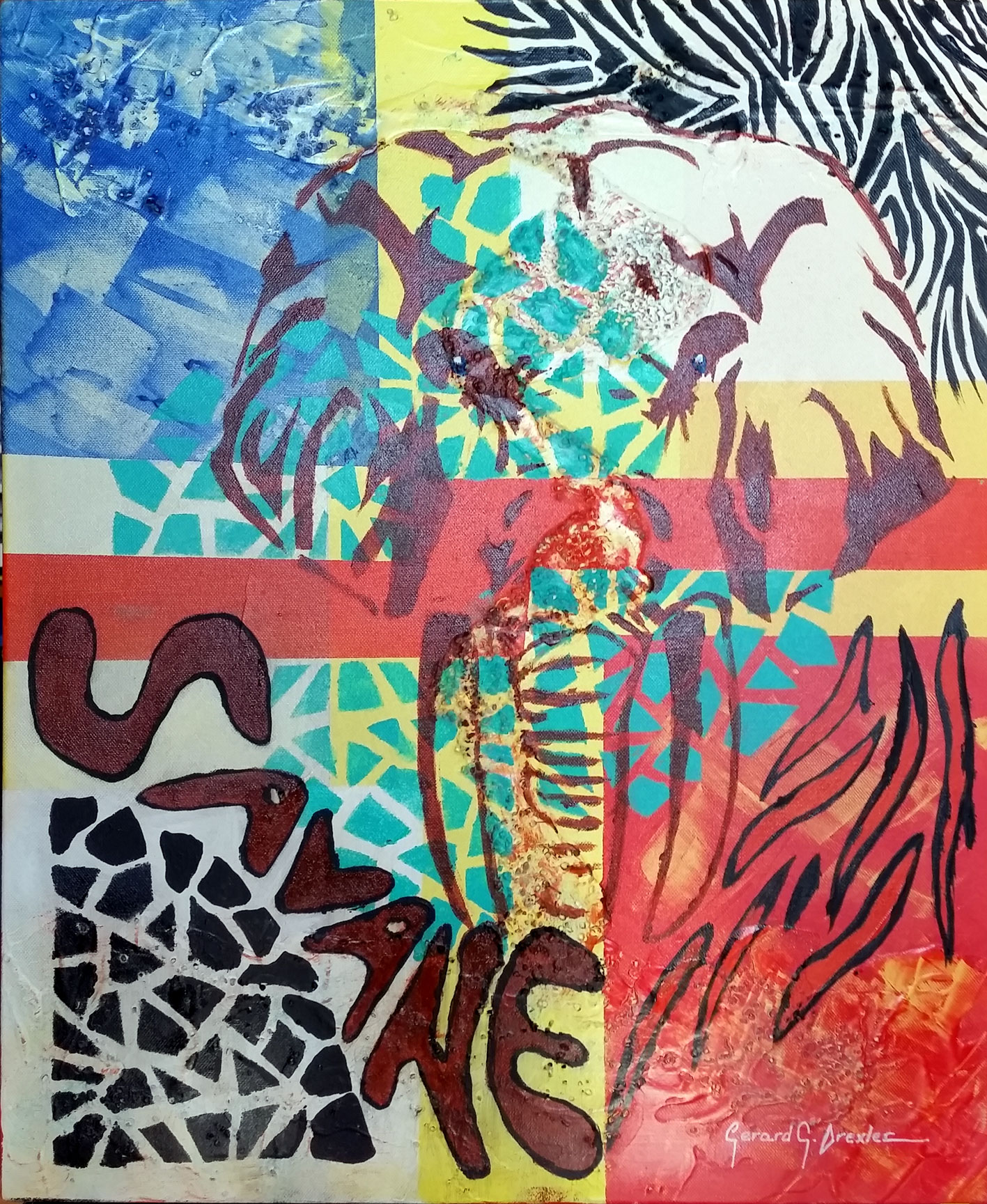 "Savane" Tableau récréatif