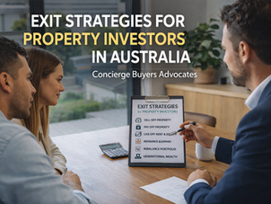 Property investors reviewing their investment portfolio with Concierge Buyers Advocates