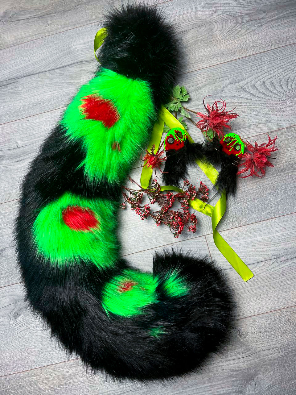 Poison Apple Leopand ears and tail