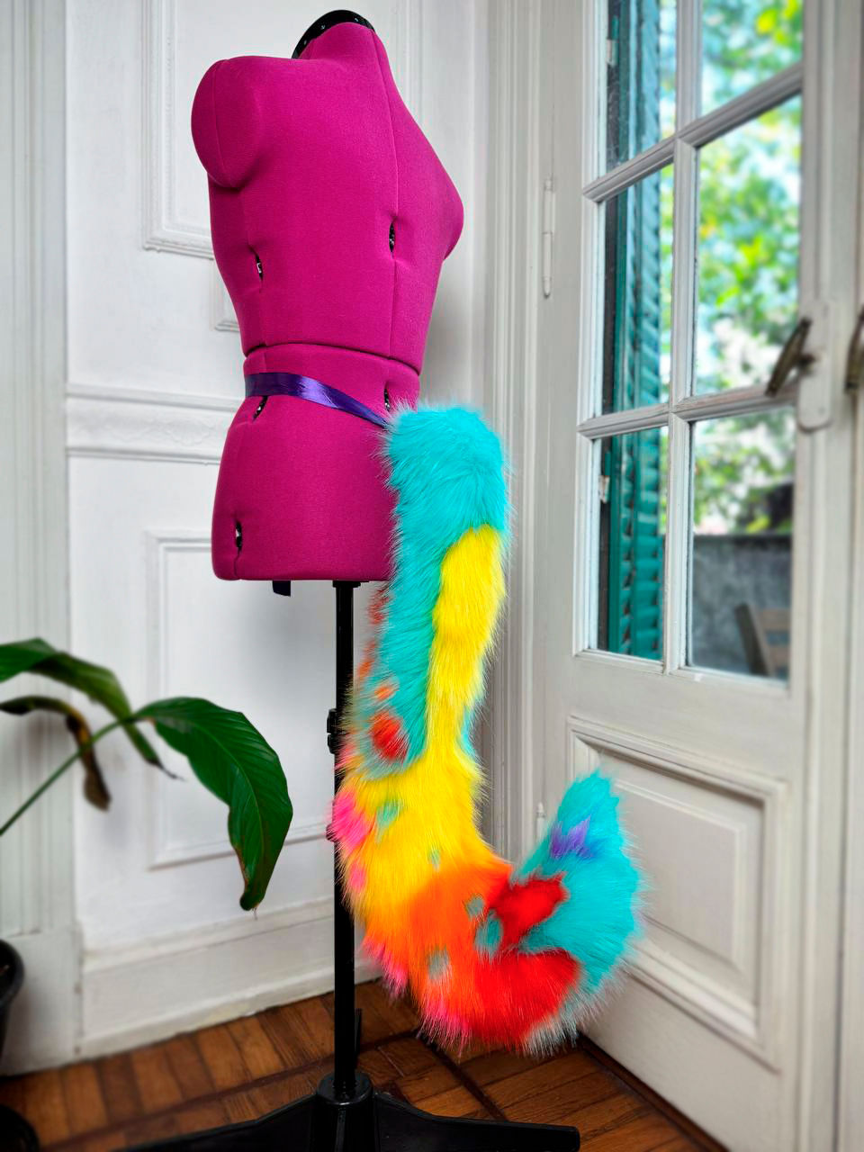 Thumbnail: Helluva Boss Queen Bee ears and tail 35 inches / 90 cm