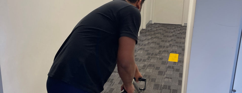 Commercial Carpet steam clean as a part of an ongoing office cleaning service