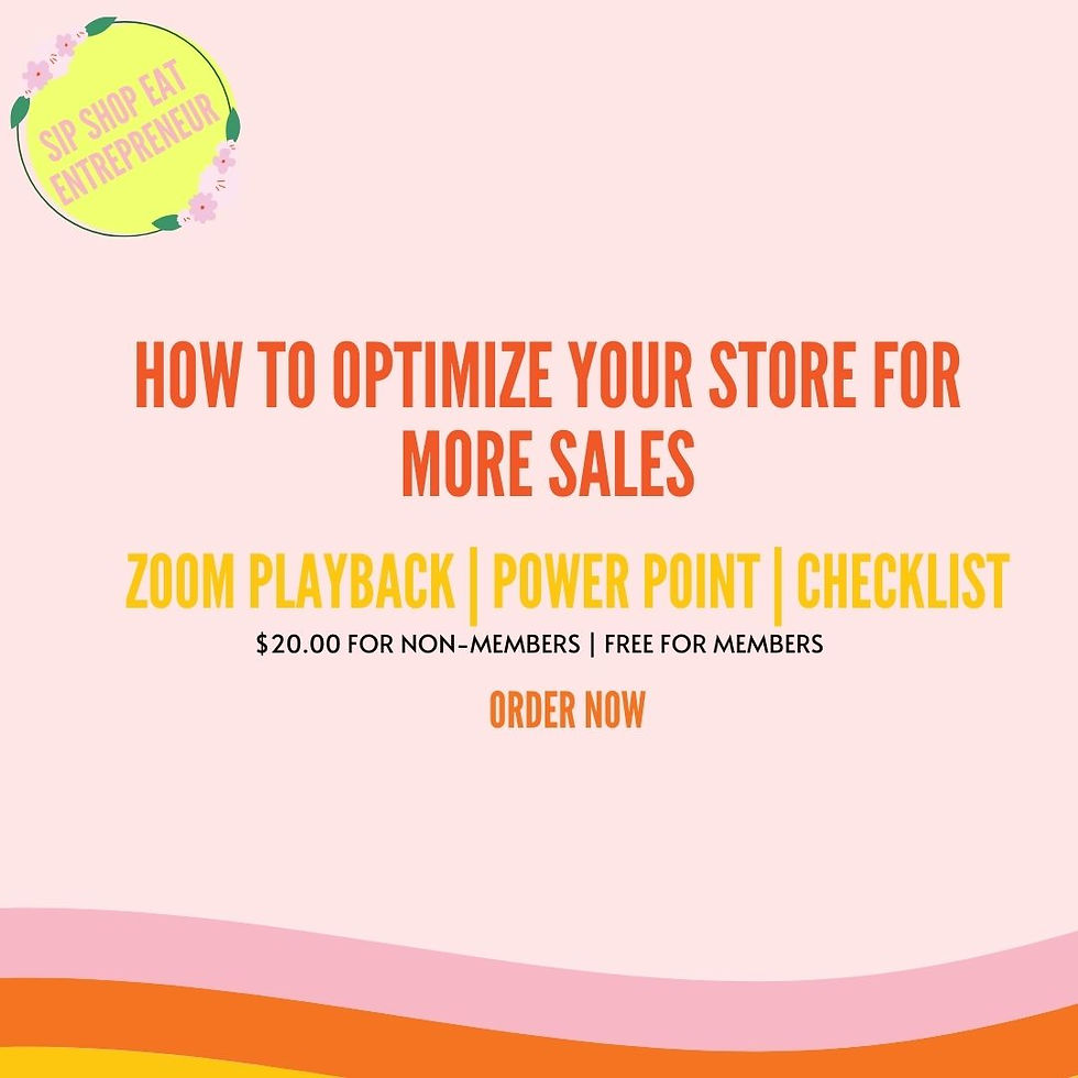 Optimizing your website for More Sales!