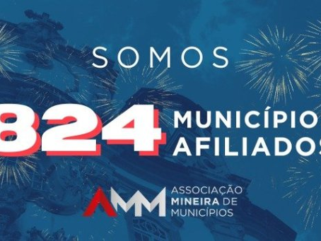 AMM se aproxima da totalidade dos municípios mineiros e alcança 824 filiados com adesão de Senador Firmino