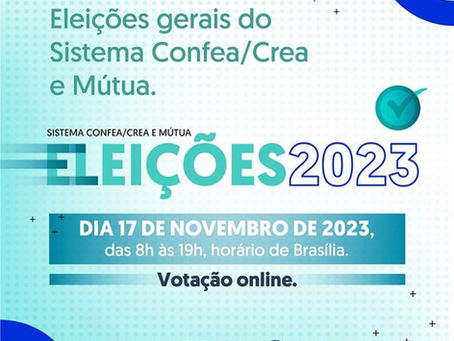 Eleições gerais do Sistema Confea/Crea e Mútua serão realizadas nesta próxima sexta-feira, 17