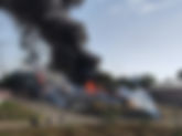 Incêndio de grandes proporções atinge depósito de materiais recicláveis, em Poços de Caldas, MG