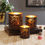 Thumbnail: Leaf Design Votive - Set of 3