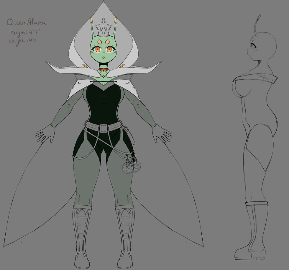 Queen Athena Character Model