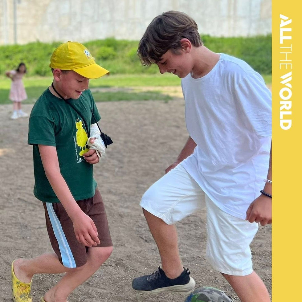 Sport is always popular and a highlight for the children.