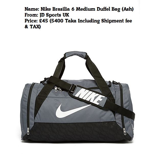 sports bag nike price