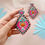 Thumbnail: Pink Popsicle Hand-Beaded Earrings