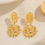Thumbnail: 18k Gold Sunflower Cocktail Earrings