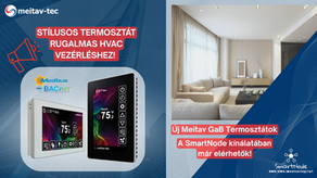 Stílusos termosztát rugalmas HVAC vezérléshez – a SmartNode kínálatában!