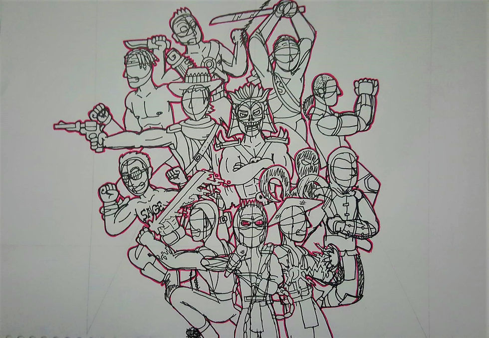 Miniatura: Mortal Kombat (Theme cover art) [Comission]