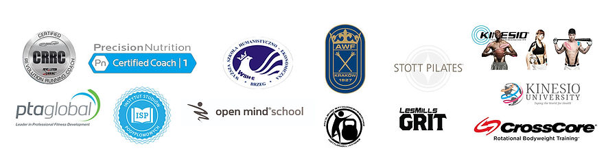 CORE online coaching credentials logos
