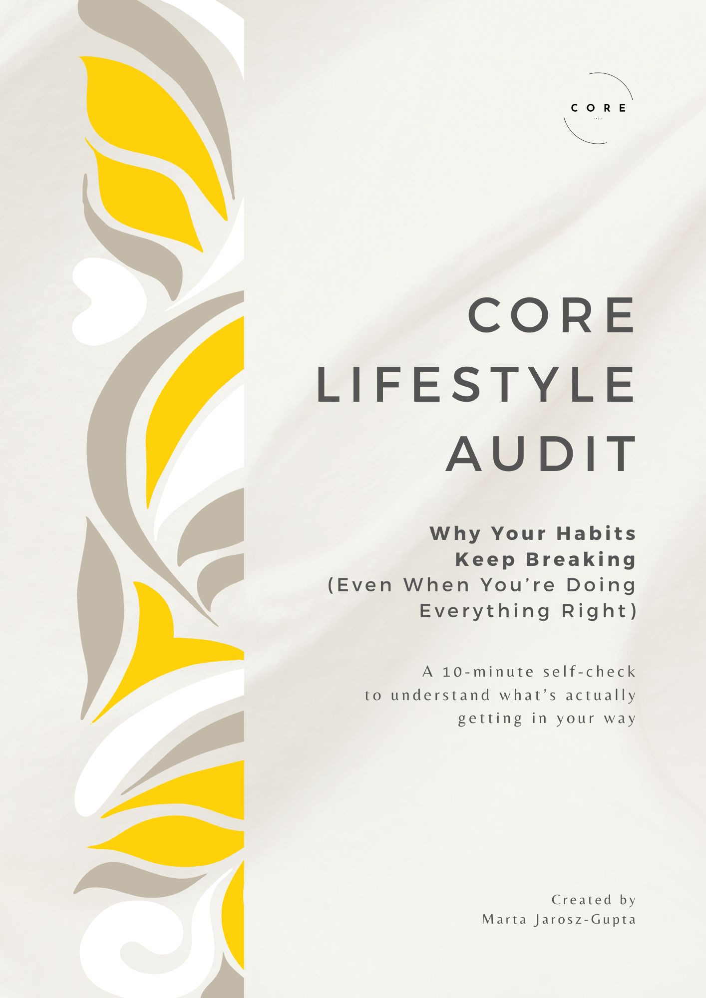 Start Here: CORE Lifestyle Audit