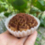 Dark chocolate choux