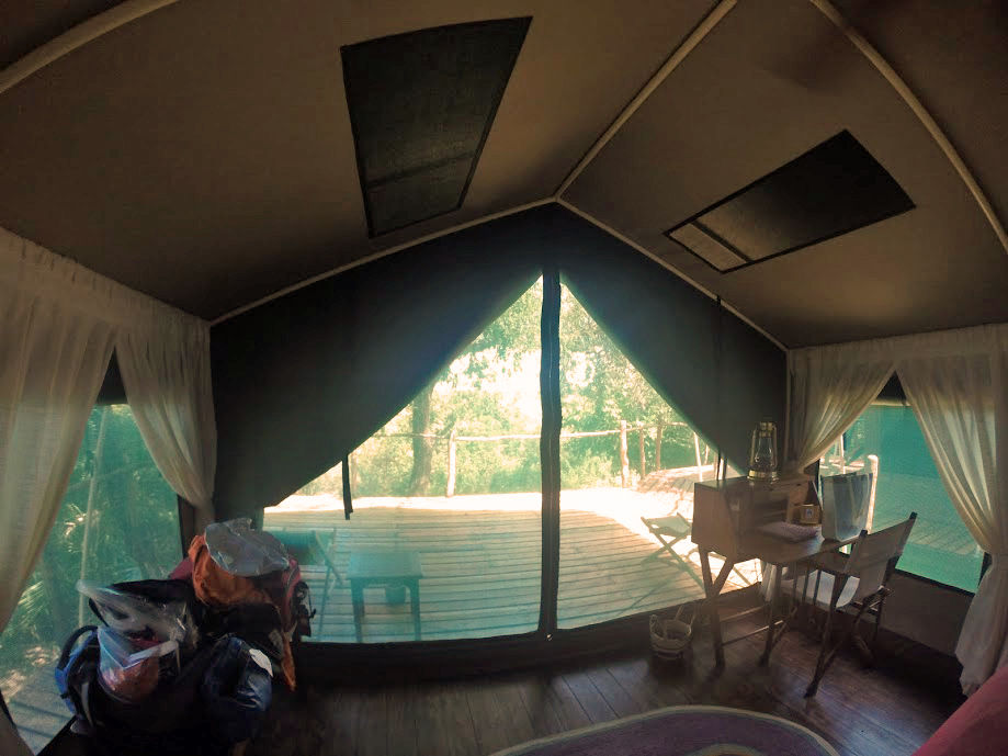 Selous Impala tent looking out at Rufiji River - photo by Natina Harris
