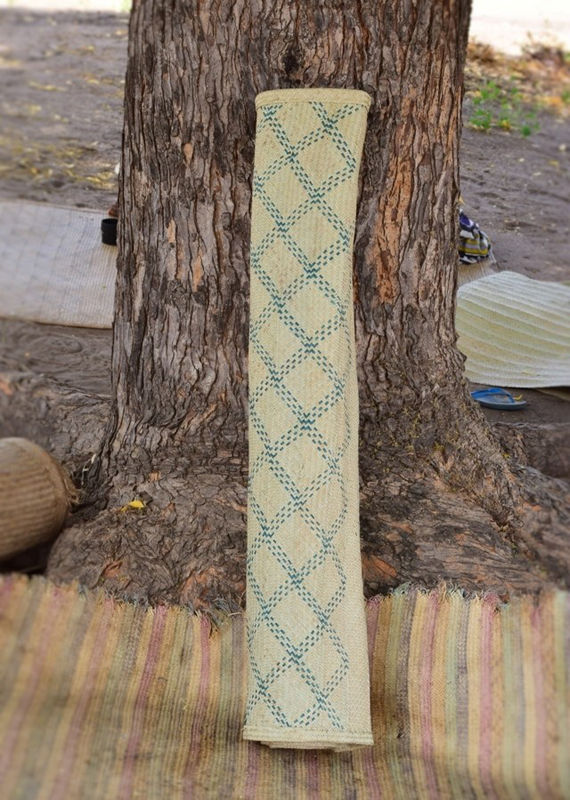Mat woven from palm fronds, Tanzania