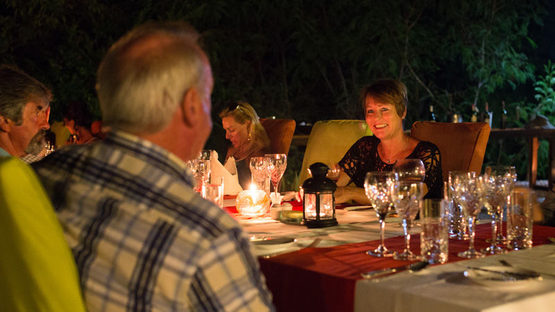Dinner at Lupita Island - photo by Rob Besant