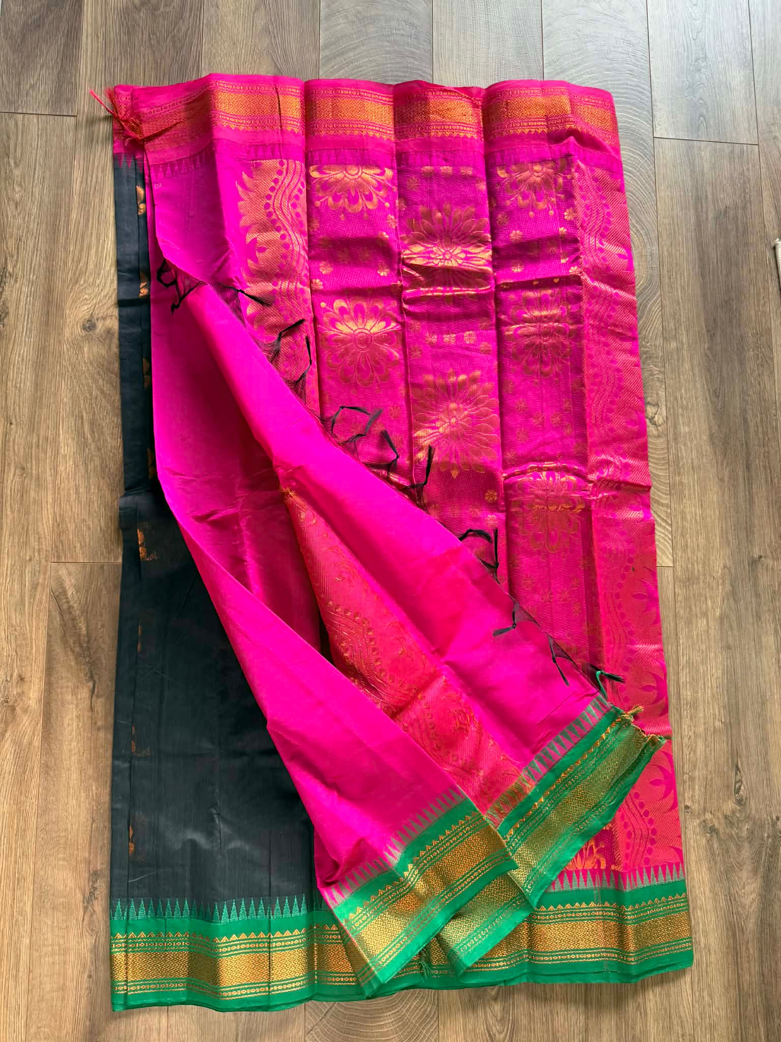 Pure Half Silk Gadwal Saree 02