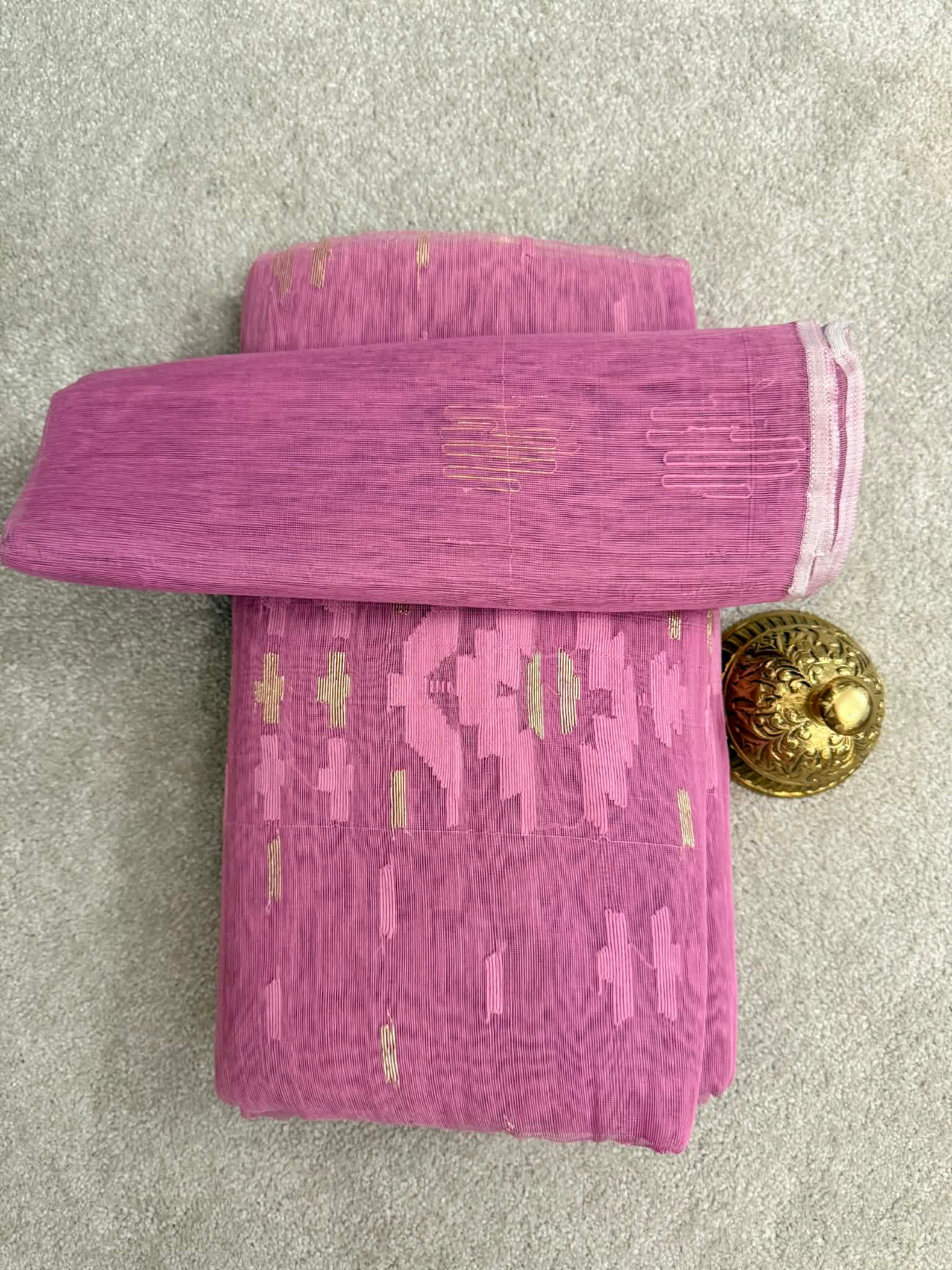 Dhakai Jamdani 60 count with tassel & blouse 02