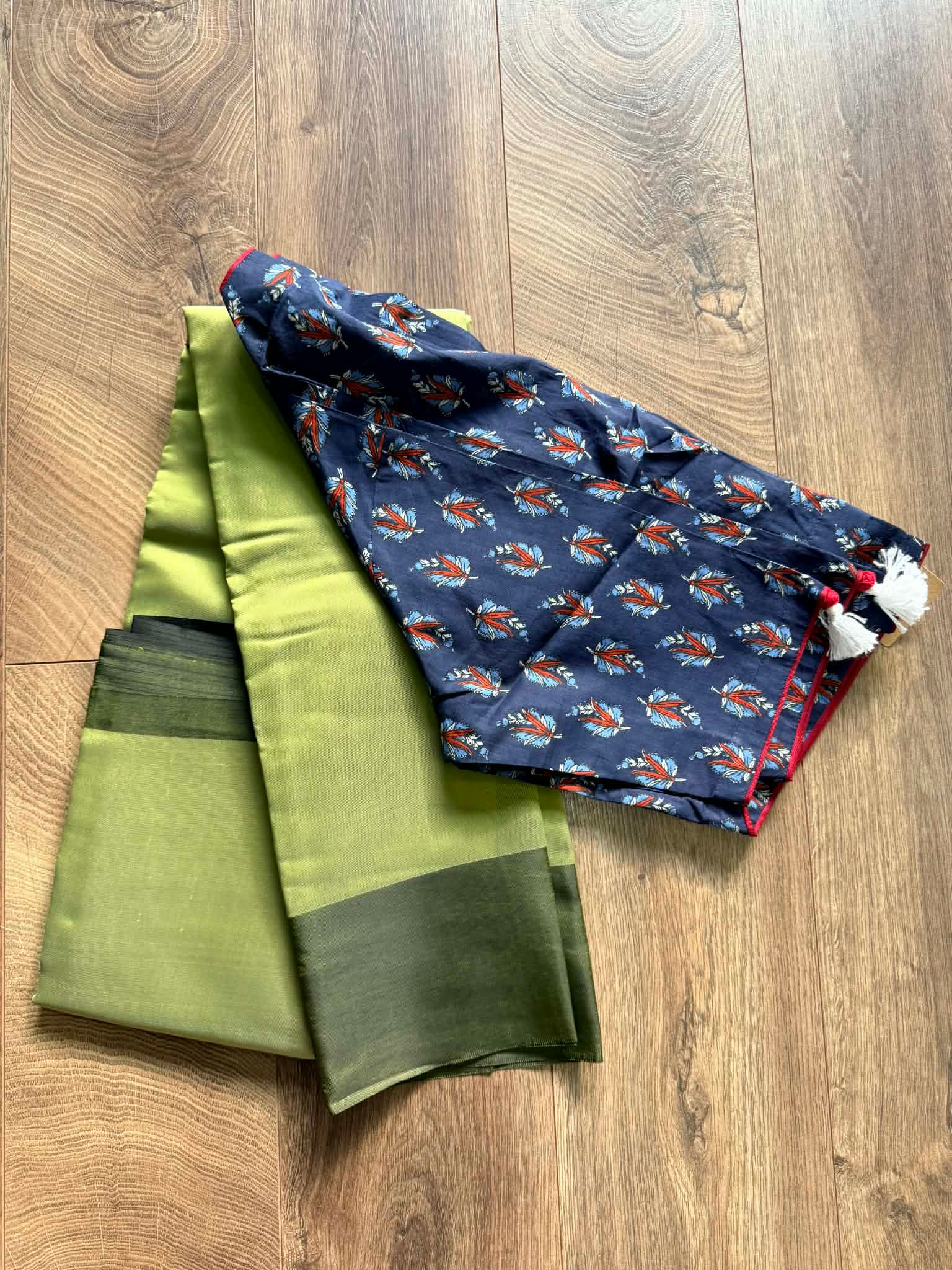 Saree with readymade blouse