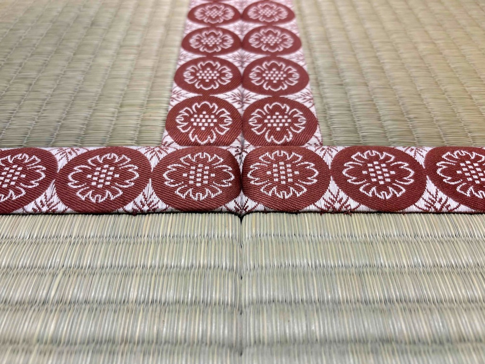 畳縁:紋縁、純綿栗茶