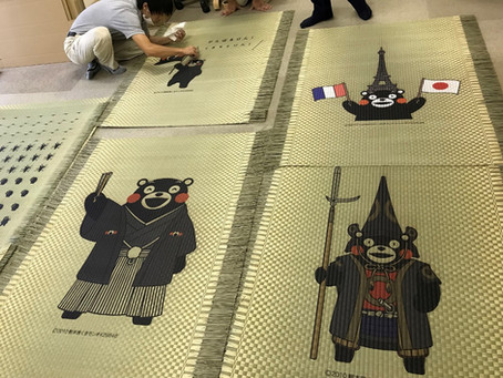畳表へのプリント試作