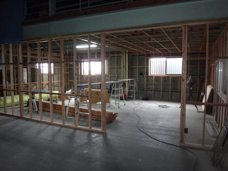 い草製品の展示場と商談部屋の製作