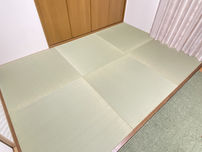 へり無畳 表替え：熊本産目積畳表