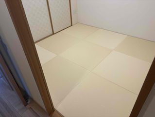 新畳 / へりなし半畳 ダイケン清流乳白色
