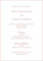 Melina's Custom Wedding Invitation printed on white cotton paper wiht a vellum wrap, dusty rose envelope, liner and wax seal.