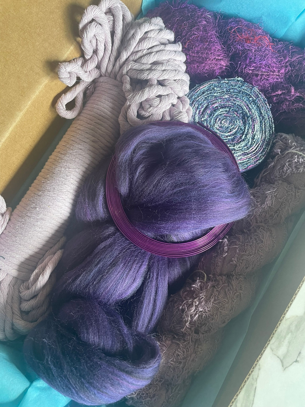 The purple April BeWeave Box