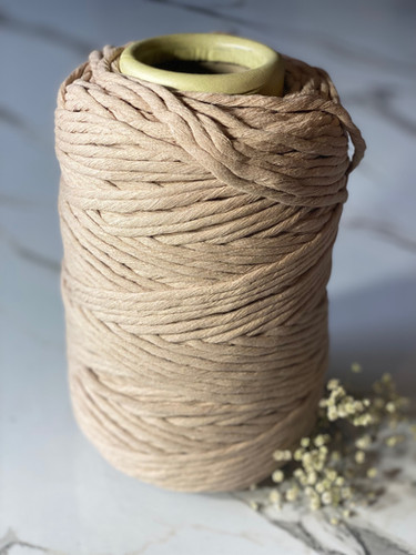 Nude | Luxe Cotton Macrame String | Vadablue