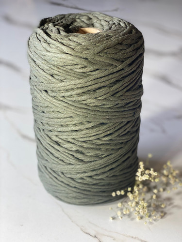 Khaki | Luxe Macrame Cotton String | Vadablue